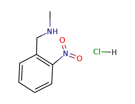 Molecular Structure of 5441-60-1 (N-methyl-1-(2-nitrophenyl)methanamine)