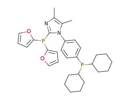 1-(4-(dicyclohexylphosphino)phenyl)-2-(di-2-furylphosphino)-4,5-dimethyl-1H-imidazole