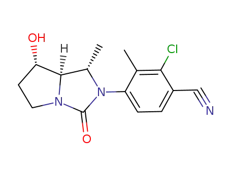 2-chloro-4-((1S,7S,7aR)-7-hydroxy-1-methyl-3-oxo-tetrahydro-1H-pyrrolo[1,2-c]imidazol-2(3H)-yl)-3-methylbenzonitrile