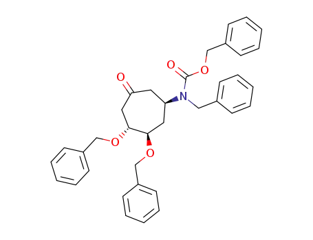 (3R,4R,6S)-6-[(benzyl)(benzyloxycarbonyl)amino]-3,4-bis(benzyloxy)cycloheptanone