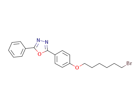 Molecular Structure of 875485-11-3 (1,3,4-Oxadiazole, 2-[4-[(6-bromohexyl)oxy]phenyl]-5-phenyl-)