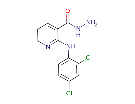 3-Pyridinecarboxylic acid, 2-[(2,4-dichlorophenyl)amino]-, hydrazide