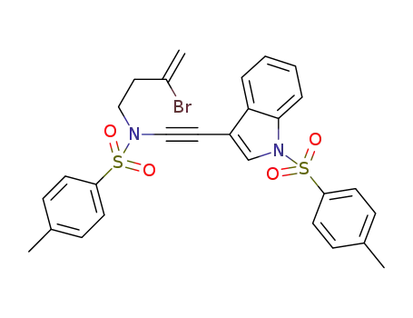 N-(3-bromobut-3-en-1-yl)-4-methyl-N-((1-tosyl-1H-indol-3-yl)ethynyl)benzenesulfonamide