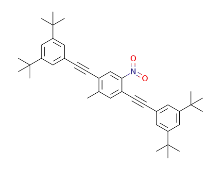 1,4-bis[3',5'-di-tert-butylphenylethynyl]-5-methyl-2-nitrobenzene