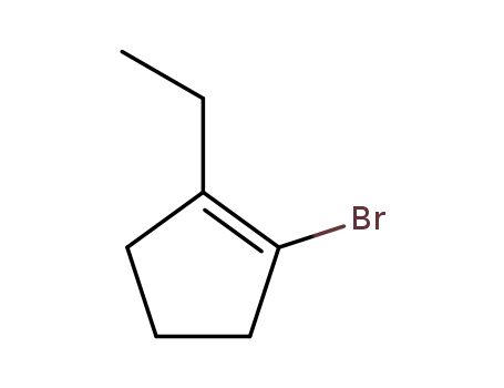 Molecular Structure of 138542-03-7 (Cyclopentene, 1-bromo-2-ethyl-)