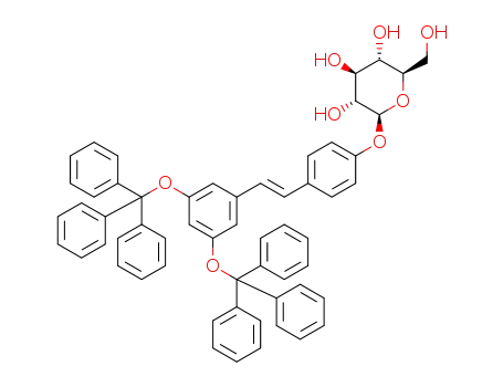 trans-3,5-bis(triphenylmethyloxy)stilbene-4'-O-β-D-glucopyranoside