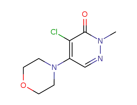 Molecular Structure of 1080-85-9 (4-CHLORO-2-METHYL-5-MORPHOLINOPYRIDAZIN-3(2H)-ONE)