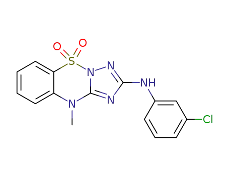 2-(3-chloroanilino)-10-methyl-5,10-dihydro-5λ6-benzo[e][1,2,4]triazolo[1,5-b] [1,2,4] thiadiazine-5,5-dione