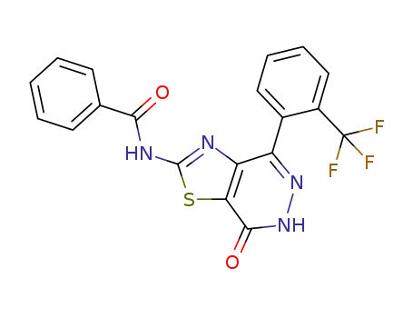 C<sub>19</sub>H<sub>11</sub>F<sub>3</sub>N<sub>4</sub>O<sub>2</sub>S