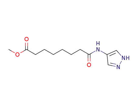 7-(1H-pyrazol-4-ylcarbamoyl)heptanoic acid methyl ester