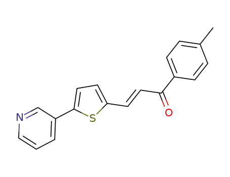 (E)-3-(5-(pyridin-3-yl)-thiophen-2-yl)-1-p-tolylpropenone
