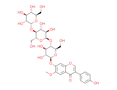 Molecular Structure of 1237605-05-8 (glycitein 7-O-β-maltotrioside)