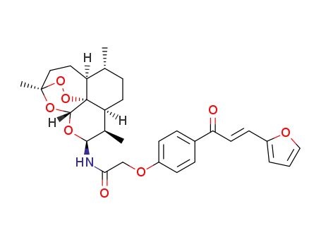 (10S)-N-{4-[3-(2-furyl)-2-(E)-propenoyl]phenyloxyacetyl}aminodihydroartemisinin