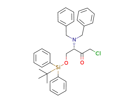 4-(<i>tert</i>-butyl-diphenyl-silanyloxy)-1-chloro-3-dibenzylamino-butan-2-one