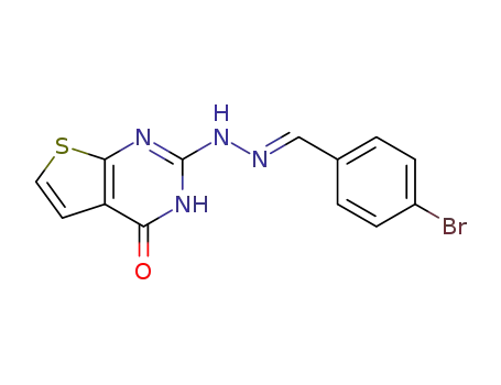 (E)-2-(2-(4-bromobenzylidene)hydrazinyl)thieno[2,3-d]pyrimidin-4(3H)-one