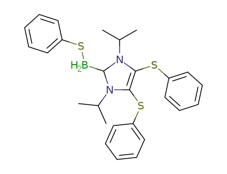 1,3-diisopropyl-4,5-bis(phenylthio)imidazol-2-ylidene (phenylthio)borane