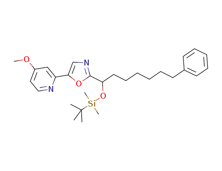 2-(1-(tert-butyldimethylsilyloxy)-7-phenylheptyl)-5-(4-methoxypyridin-2-yl)oxazole
