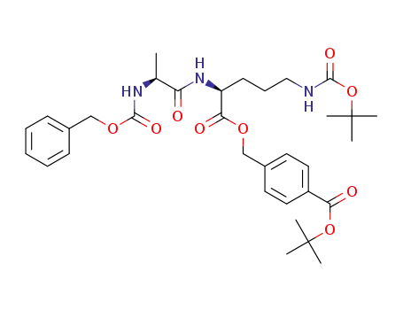 (S)-benzyloxycarbonylalanyl-(S)-(Nδ-tert-butyloxycarbonyl)-ornithine 4-(tert-butoxycarbonyl)phenylmethyl ester