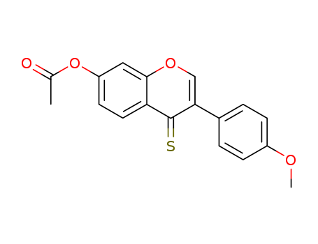 4H-1-Benzopyran-4-thione,7-(acetyloxy)-3-(4-methoxyphenyl)- cas  16851-08-4