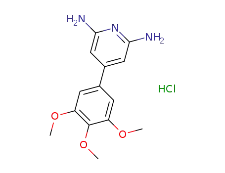 Molecular Structure of 1309365-48-7 (4-(3,4,5-trimethoxyphenyl)pyridine-2,6-diamine hydrochloride)