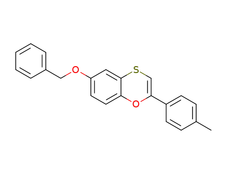 Molecular Structure of 918137-09-4 (1,4-Benzoxathiin, 2-(4-methylphenyl)-6-(phenylmethoxy)-)