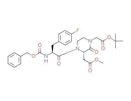 methyl 2-[(2S)-1-[(2S)-2-[(benzyloxycarbonyl)amino]-3-(4-fluorophenyl)propanoyl]-4-[2-(tert-butoxy)-2-oxoethyl]-3-oxopiperazinyl]acetate