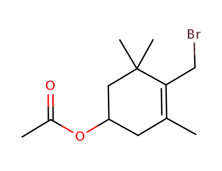 1-Cyclohexen-4-ol, 1-(bromomethyl)-2,6,6-trimethyl-, 4-acetate