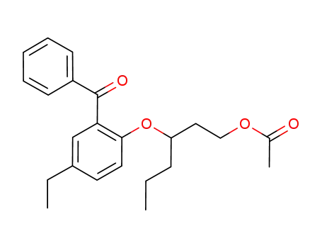 acetic acid 3-(2-benzoyl-4-ethyl-phenoxy)-hexyl ester