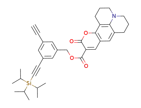 coumarin 343 3-ethynyl-5-[2-(triisopropylsilyl)ethynyl]benzyl ester
