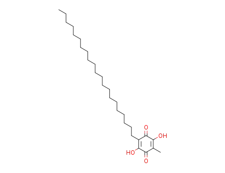 Molecular Structure of 750-71-0 (2-Henicosyl-3,6-dihydroxy-5-methyl-2,5-cyclohexadiene-1,4-dione)