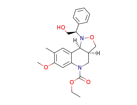 (αR,3aS,9bS)-5-carbethoxy-1-(1-phenyl-2-hydroxyethyl)-7-methoxy-8-methyl-1,3a,4,9b-tetrahydro-3H-isoxazolo[4,3-c]quinoline