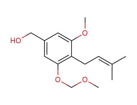 4-(3-methyl-2-butenyl)-3-methoxy-5-(methoxymethoxy)benzyl alcohol