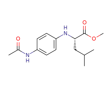 Molecular Structure of 1374027-64-1 (N-(4-acetamidophenyl)-L-leucine methyl ester)