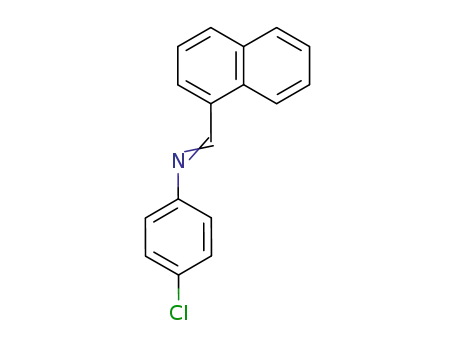 Molecular Structure of 32978-85-1 (Benzenamine, 4-chloro-N-(1-naphthalenylmethylene)-)
