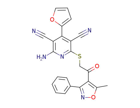 2-amino-6-(2-(5-methyl-3-phenylisoxazol-4-yl)-2-oxoethyl)-4-(furan-2-yl)pyridine-3,5-dicarbonitrile