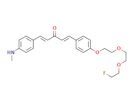 (1E,4E)-1-(4-(2-(2-(2-fluoroethoxy)ethoxy)ethoxy)phenyl)-5-(4-(methylamino)phenyl)penta-1,4-dien-3-one