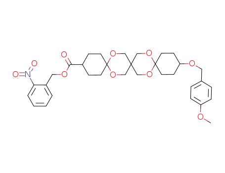 2-nitrobenzyl 15-[(4-methoxybenzyl)oxy]-7,11,18,21-tetraoxatrispiro[5.2.2.5.2.2]henicosane-3-carboxylate