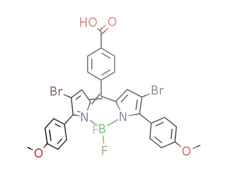 Molecular Structure of 1363520-32-4 (Br-Bodipy-CO<sub>2</sub>H)