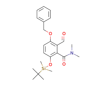 3-(benzyloxy)-6-(tert-butyldimethylsilyloxy)-2-formyl-N,N-dimethylbenzamide