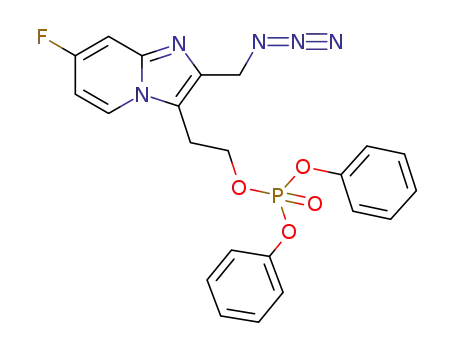phosphoric acid 2-(2-azidomethyl-7-fluoroimidazo[1,2-a]pyridin-3-yl)ethyl ester diphenyl ester