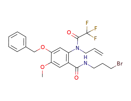 2-(allyl-trifluoroacetyl)-amino-4-benzyloxy-N-3-(bromopropyl)-5-methoxy-benzamide