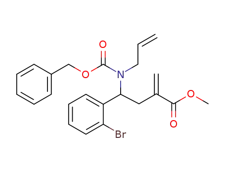4-(allylbenzyloxycarbonylamino)-4-(2-bromophenyl)-2-methylenebutyric acid methyl ester