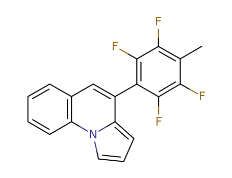 Molecular Structure of 1375272-40-4 (4-(2,3,5,6-tetrafluoro-4-methylphenyl)pyrrolo[1,2-a]quinoline)