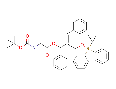 (E)-2-[(tert-butyldiphenylsilyloxy)methyl]-1,3-diphenylallyl 2-(tert-butoxycarbonylamino)acetate