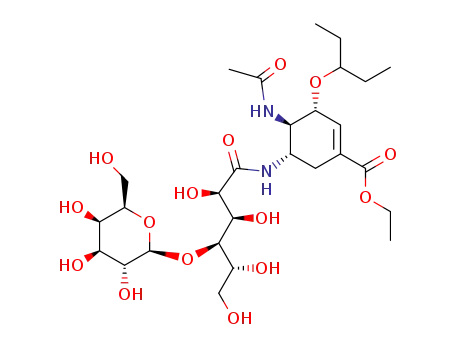 (3R,4R,5S)-ethyl 4-acetamido-5-lactobionamido-3-(pentan-3-yloxy)cyclohex-1-enecarboxylate