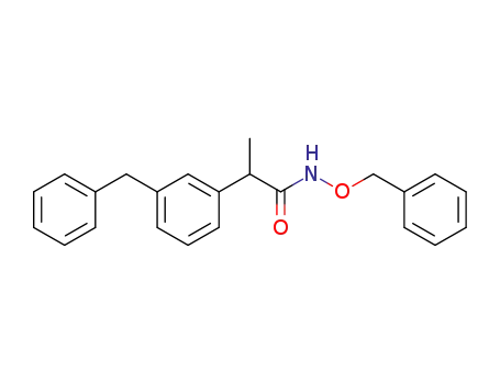 Molecular Structure of 1229800-68-3 (N-benzyloxy-2-(3-benzylphenyl)propanamide)