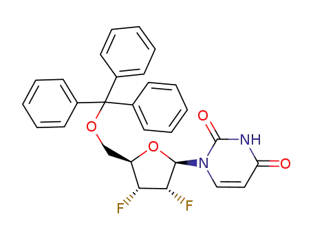 1-(2,3-dideoxy-2,3-difluoro-5-O-trityl-β-D-ribofuranosyl)uracil