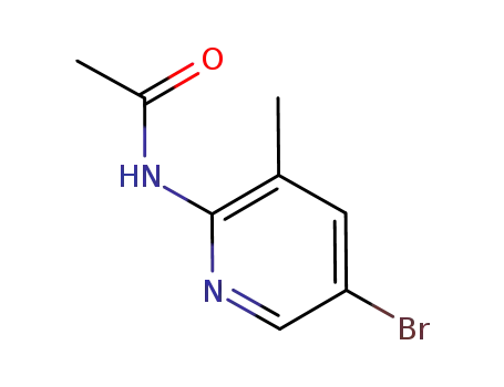 Molecular Structure of 142404-81-7 (2-Acetylamino-5-bromo-3-methylpyridine)