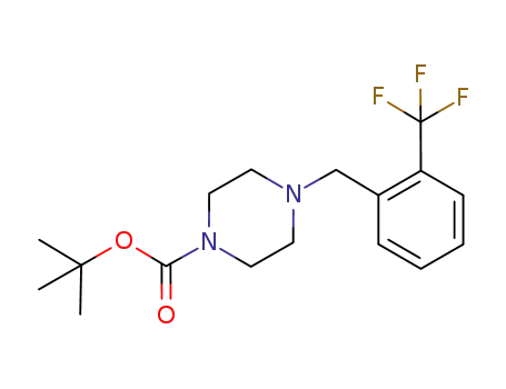 4-(2-trifluoromethylbenzyl)piperazine-1-carboxylic acid tert-butyl ester