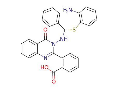 2-{3-[(2-amino-phenylsulfanyl)-phenyl-methyl]amino-4-oxo-3,4-dihydro-quinazolin-2-yl}benzoic acid